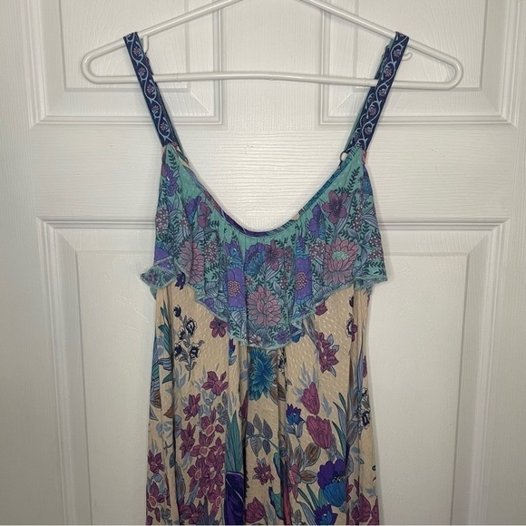 SPELL & The Gypsy Siren Song Mermaid Floral Print Mini Dress Small - Picture 4 of 11